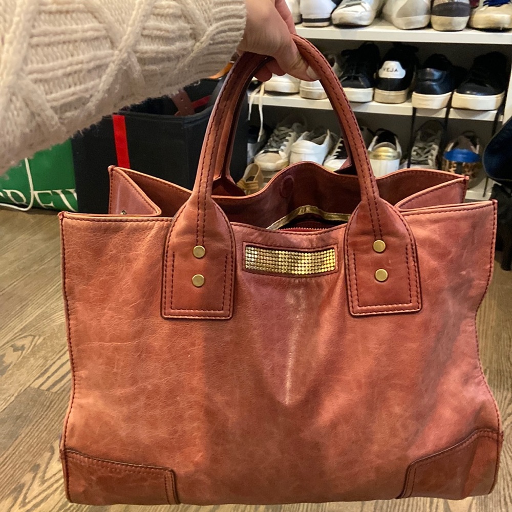 Clio Goldbrenner Clio handbag in distressed red